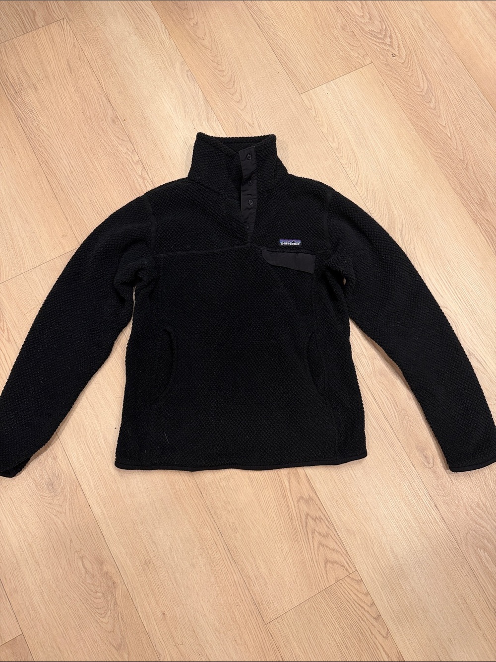 Patagonia Black Snap-T Fleece Pullover